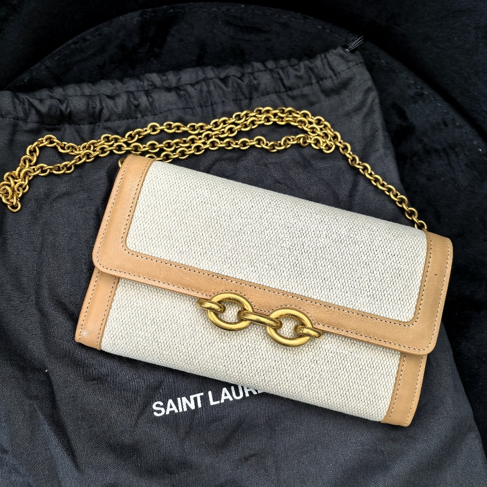 YSL natural WOC chain wallet